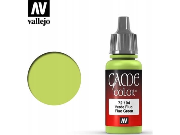 Vallejo Vallejo: 72.104 - Game Color - Fluo - Green (18 ml)