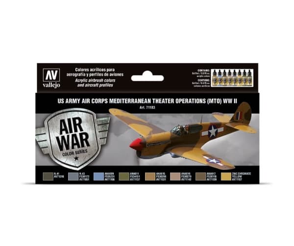 Vallejo 71.183, 17 ml, Blå, Grön, Grå, Oliv, Sand, Gul, Matt, Flaska, 17 ml