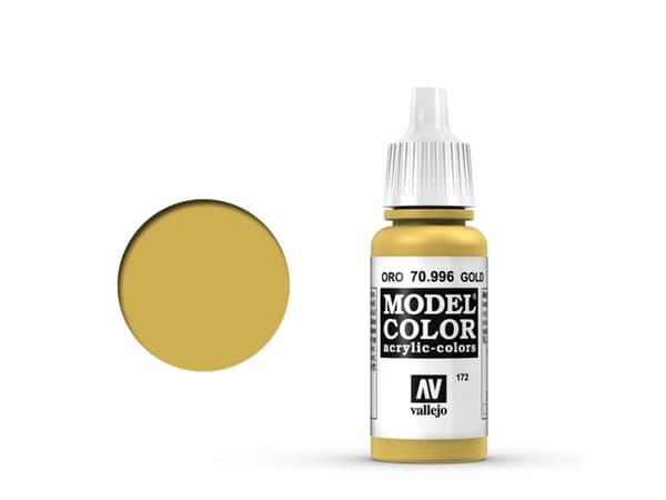 Vallejo 70.996, 17 ml, Guld, Metallisk, Flaska