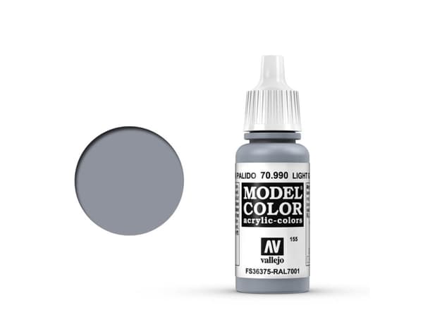 Vallejo 70.990, 17 ml, Grå, Matt, Flaska