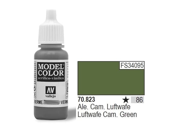 Vallejo 70.823, 17 ml, Grön, Matt, Flaska