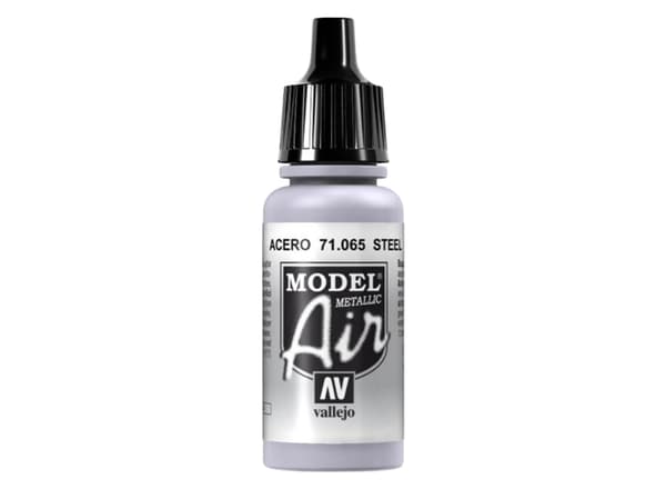 Vallejo 71.065, 17 ml, Silver, Metallisk, Flaska