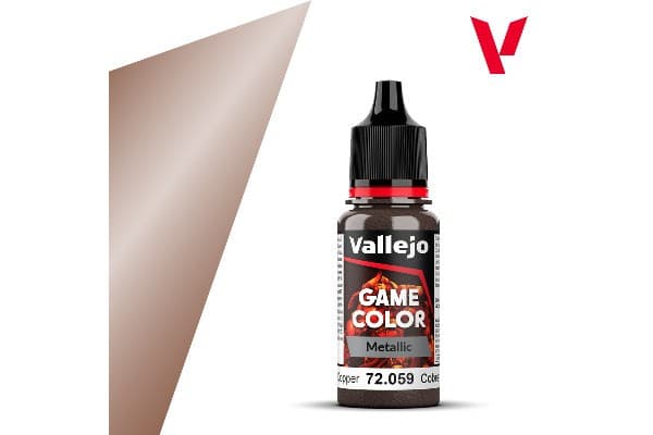 Vallejo 72.059, 17 ml, Koppar, Metallisk, Flaska