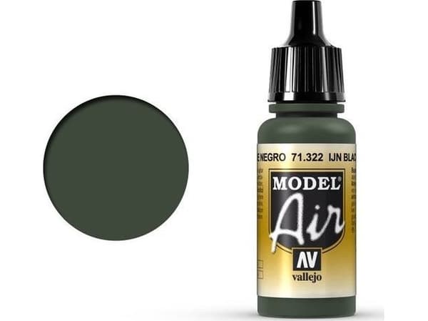 Vallejo Vallejo Model Air IJN Black Green 71.322 uniwersalny