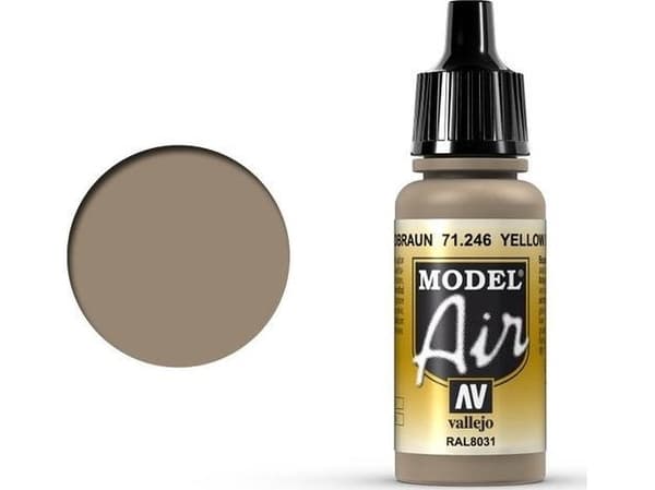 Vallejo Vallejo Model Air Yellow Brown 71.246 uniwersalny