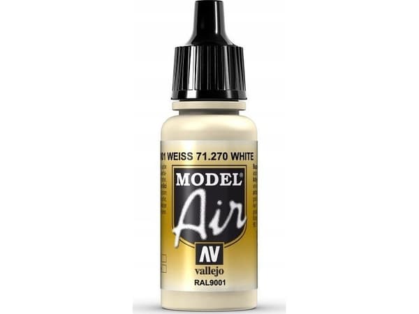 Vallejo Vallejo: 71.270 - Model Air - White RAL9001 (17 ml)