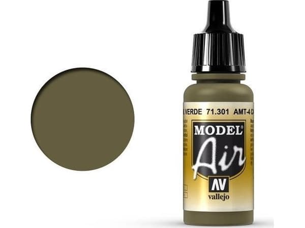Vallejo Vallejo Model Air AMT-4 Camouflage Green 71.301 uniwersalny