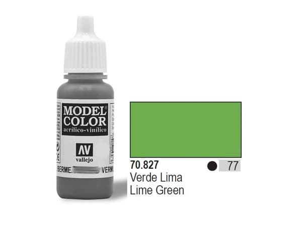 Vallejo Color Nr77 Lime Grønn Matt 17ml - 70827
