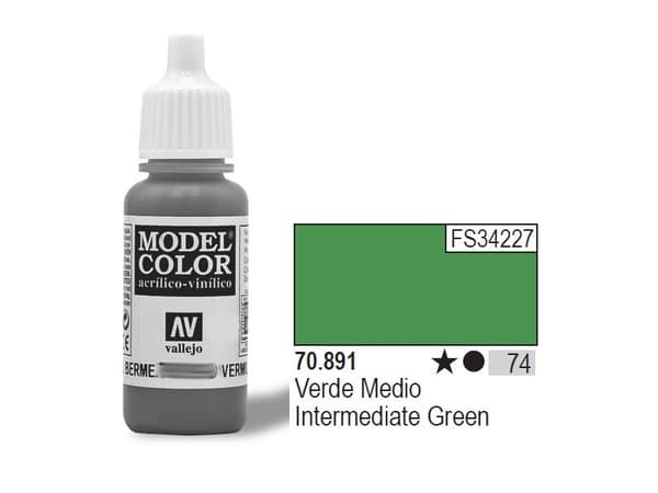 Vallejo 70.891, 17 ml, Grønn, Matte, Flaske