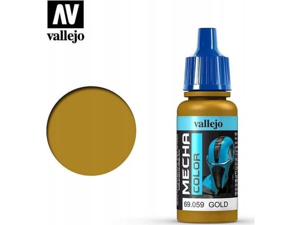 Vallejo 69.059, 17 ml, Guld, Metallisk, Flaska