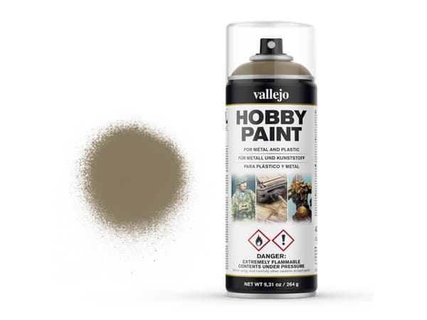 Vallejo 28.009, Khaki, Sprayfärg, 400 ml, 1 styck