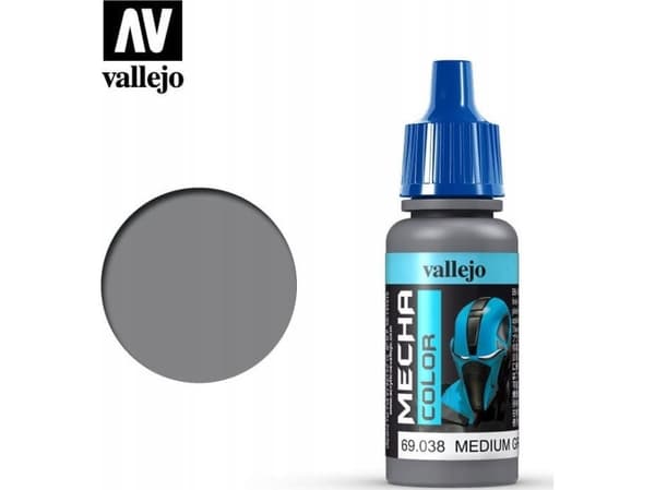 Vallejo Vallejo: 69.038 - Mecha Color - Medium Grey (17 ml)