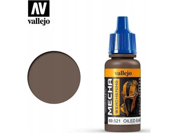 Vallejo Vallejo: 69.521 - Mecha Weathering - Oiled Earth Wash (17 ml)