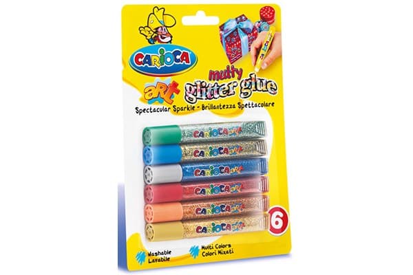 Glitter glue 10,5ml multi 6stk. ass.