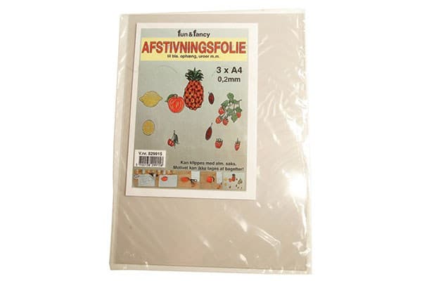 Usorteret Fun & Fancy afstivningsfolie 0,2mm A4 3stk