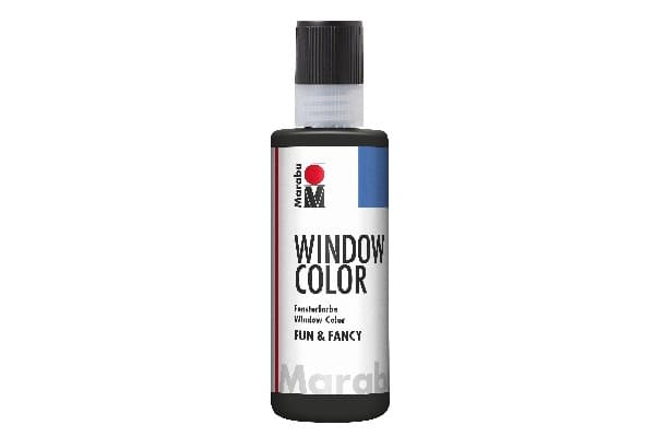 Marabu Window Color, Musta, Lasimaali, Nestemäinen, 80 ml, 1 kpl