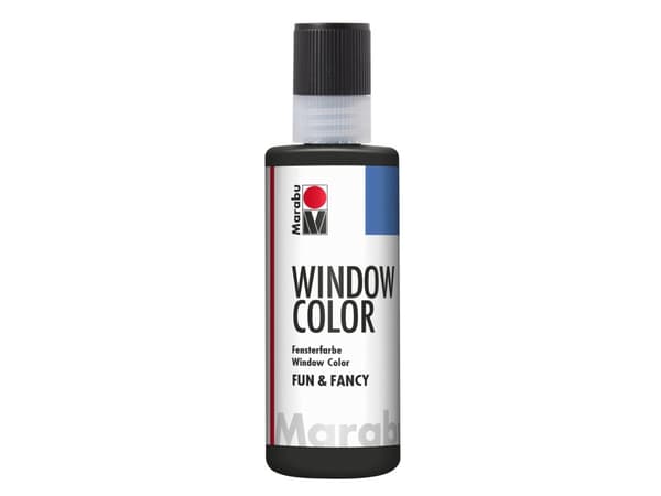 Marabu Window Color, Musta, Lasimaali, Nestemäinen, 80 ml, 1 kpl