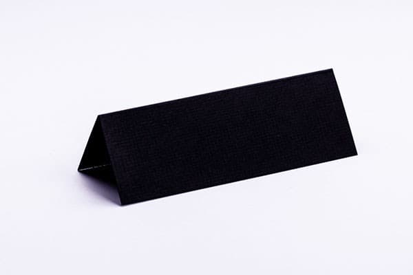 Carioca Bordkort 10x7cm sort tekstureret 10stk.