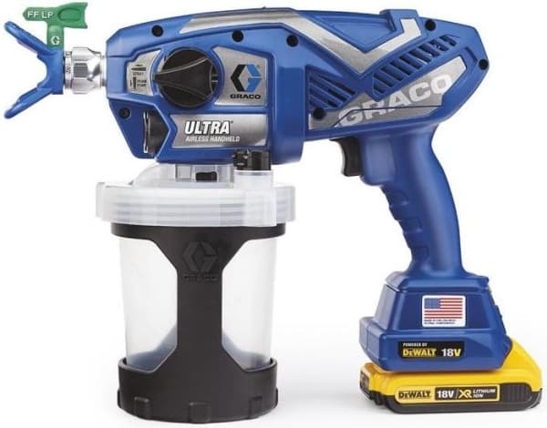 Graco Ultra HH luftløs malingssprøyte med 2 x batterier Lader/pose etc.