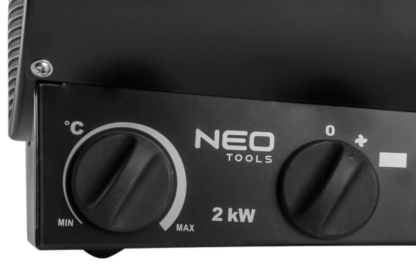 NEO TOOLS 90-065 Sähkölämmitin Ruostumaton teräs 2000 W Musta