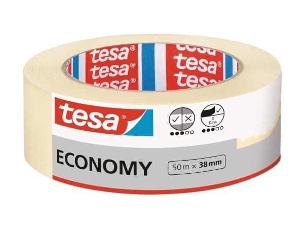 TESA 5279, Allsiding maskeringstejp, papper, Beige, Keramiska, Glas, Metall, Plast, Trä, Findisk, Slät, Universal