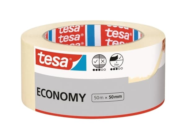 TESA 5288, Electroplating masking tape, papper, Beige, Keramiska, Glas, Metall, Plast, Trä, Findisk, Slät, Universal
