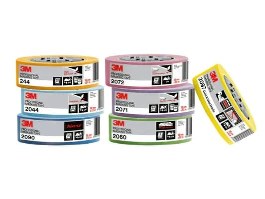 3M PT206018, Maskeringstejp för målning, Trä, Universal, Gummibaserad, 9%, 50 m
