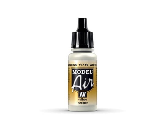 Vallejo 71.119, 17 ml, Hvit, Matte, Flaske