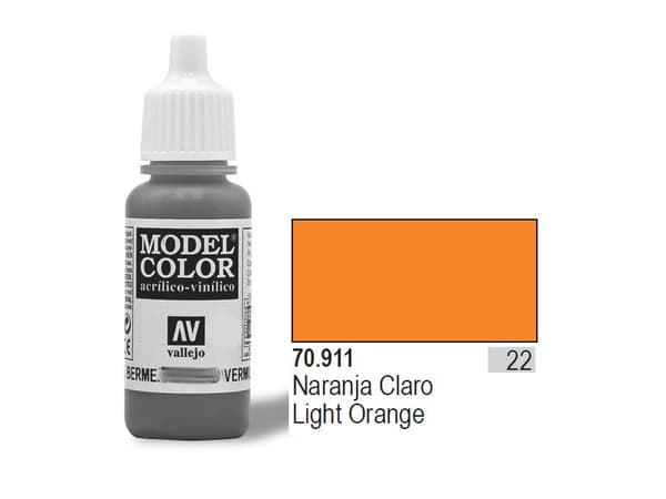 Vallejo 70.911, 17 ml, Oransje, Matte, Flaske