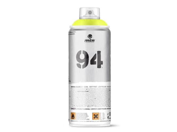 Montana Aerosol Paint Flourescent Yellow 94 4