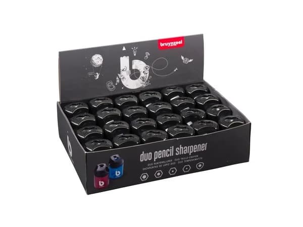 Bruynzeel Pencil sharpener duo barrel display | 24 pieces