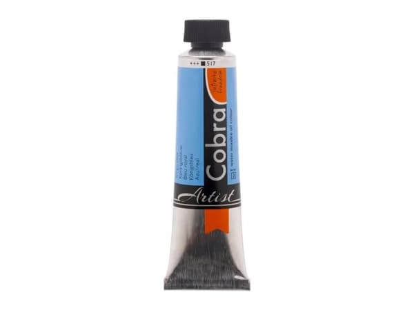 Cobra Artist Water-Mixable Oil Colour Tube King's Blue 517