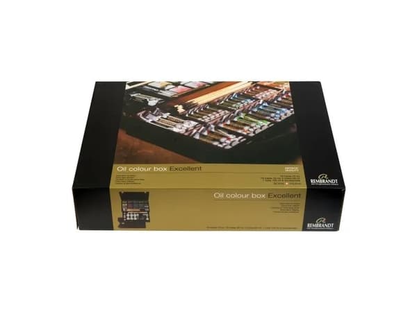 Rembrandt Oil colour wooden box set Excellent | 19 x + 18 x 40 ml + 3 x 60 ml + 1 x 150 ml + a