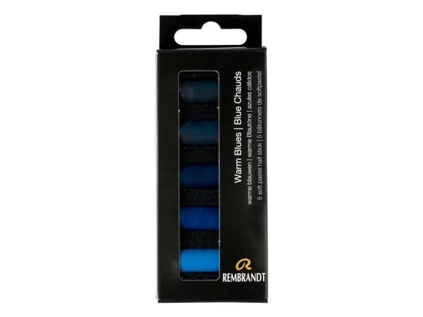 Rembrandt Soft pastel set Warm Blues | 5 half pastels