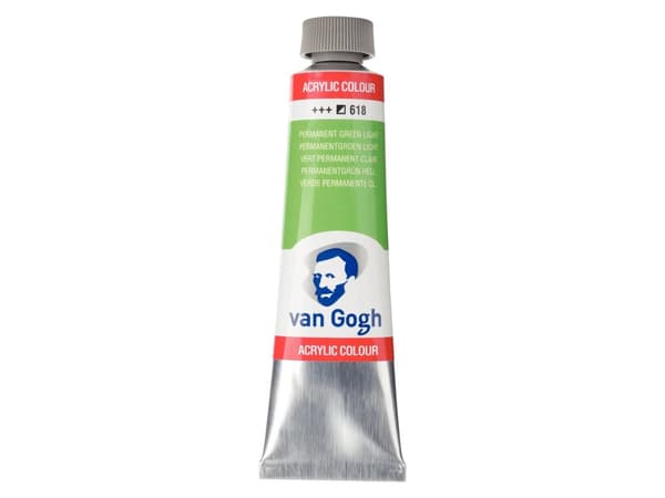 Van Gogh Acrylic Colour Tube Permanent Green Light 618