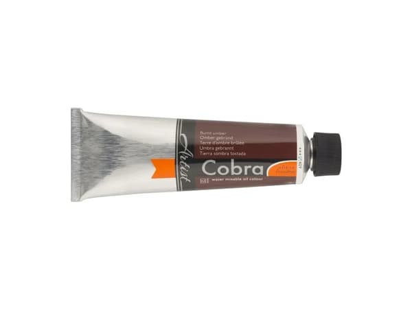 Cobra Artist Water-Mixable Oil Colour Tube Burnt Umber 409