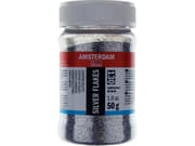 Amsterdam Silver glitter flakes 130 jar