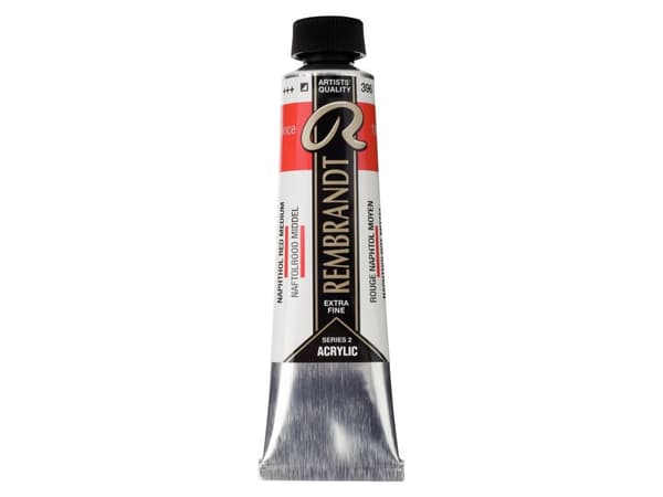 Rembrandt Acrylic Colour Tube Naphthol Red Medium 396