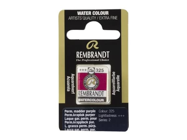 Rembrandt Watercolour Pan Permanent Madder Purple 325