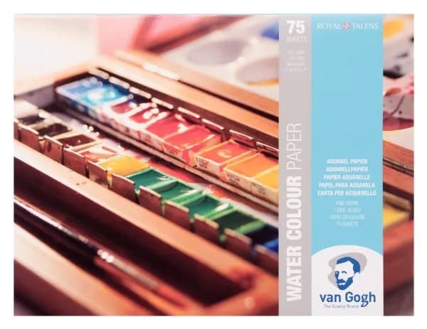 Talens Van Gogh Watercolour paper pad | 40 x 30 cm, 300 g, 75 sheets