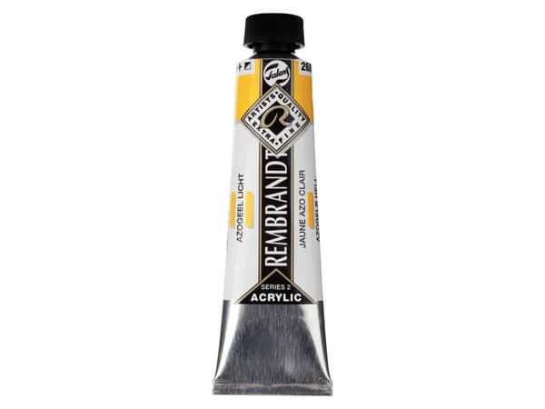 Rembrandt Acrylic Colour Tube Azo Yellow Light 268