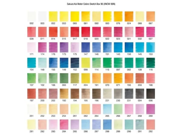 Sakura Koi Water Colors Studio Set | 96 half pans