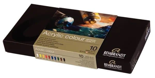 Rembrandt Acrylic colour basic set | 10 x