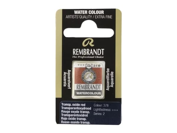 Rembrandt Watercolour Pan Transparent Oxide Red 378
