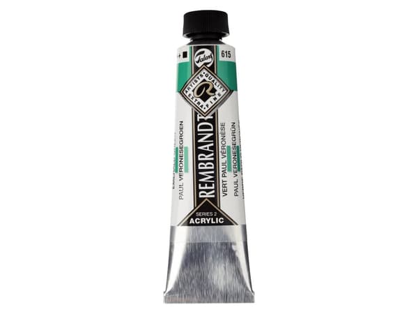 Rembrandt Acrylic Colour Tube Emerald Green 615
