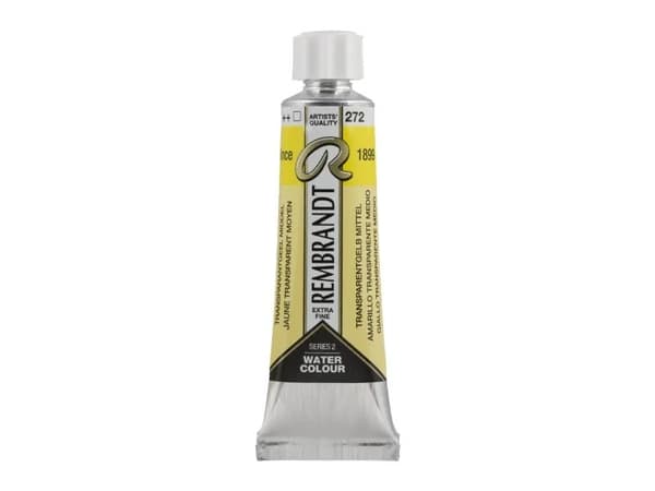 Rembrandt Watercolour Tube Transparent Yellow Medium 272