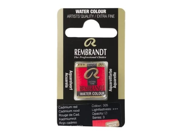 Rembrandt Watercolour Pan Cadmium Red 305