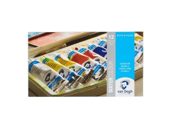 Van Gogh Watercolour plastic case set | 12 x tubes
