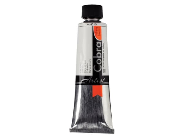 Cobra Artist Water-Mixable Oil Colour Tube Zinc White 104