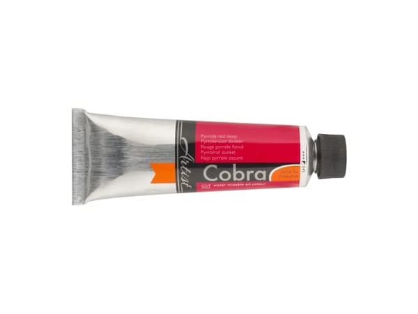 Cobra Artist Water-Mixable Oil Colour Tube Pyrrole Red Deep 345